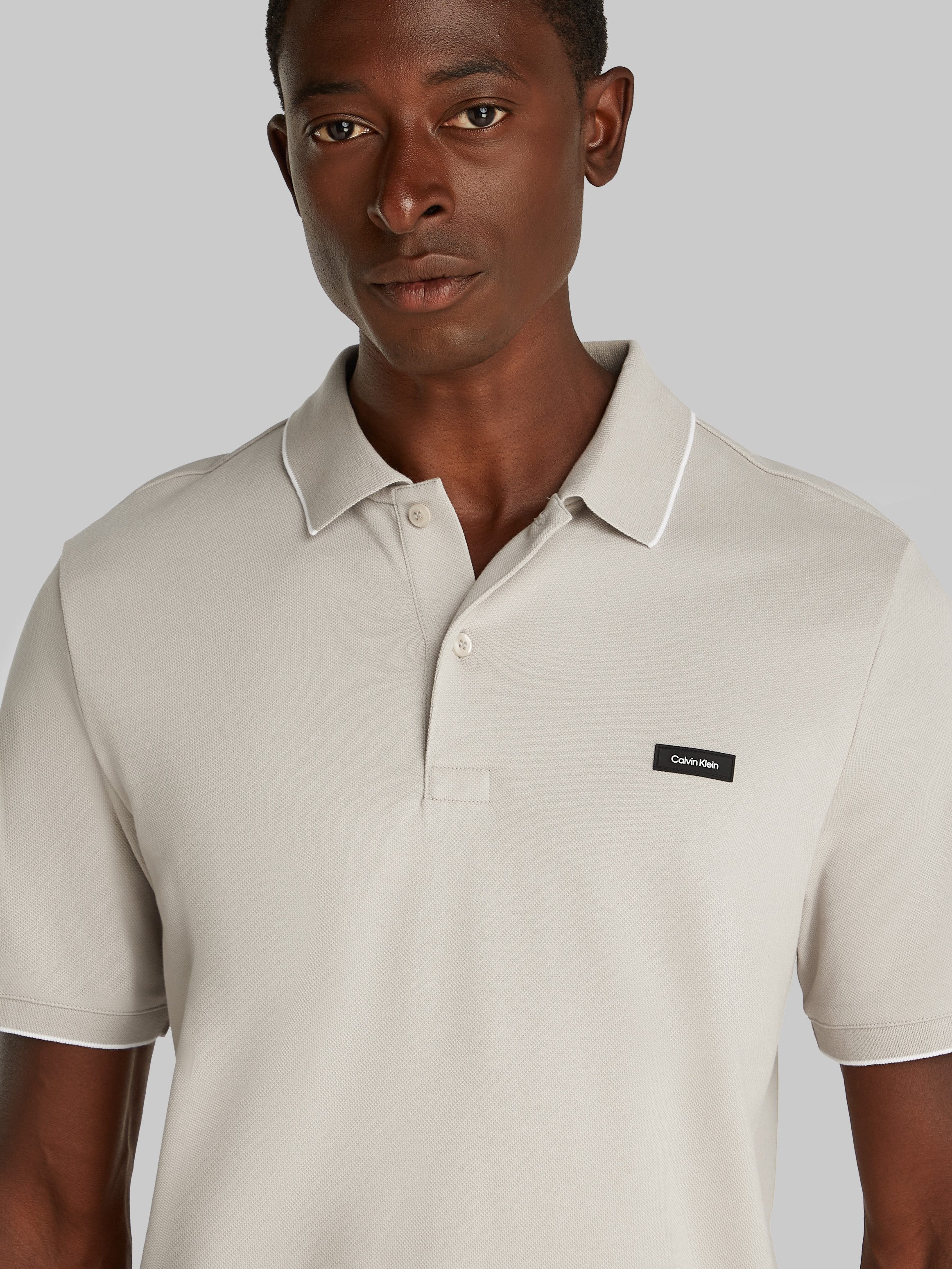 Calvin Klein Poloshirt STRETCH PIQUE TIPPING günstig online kaufen