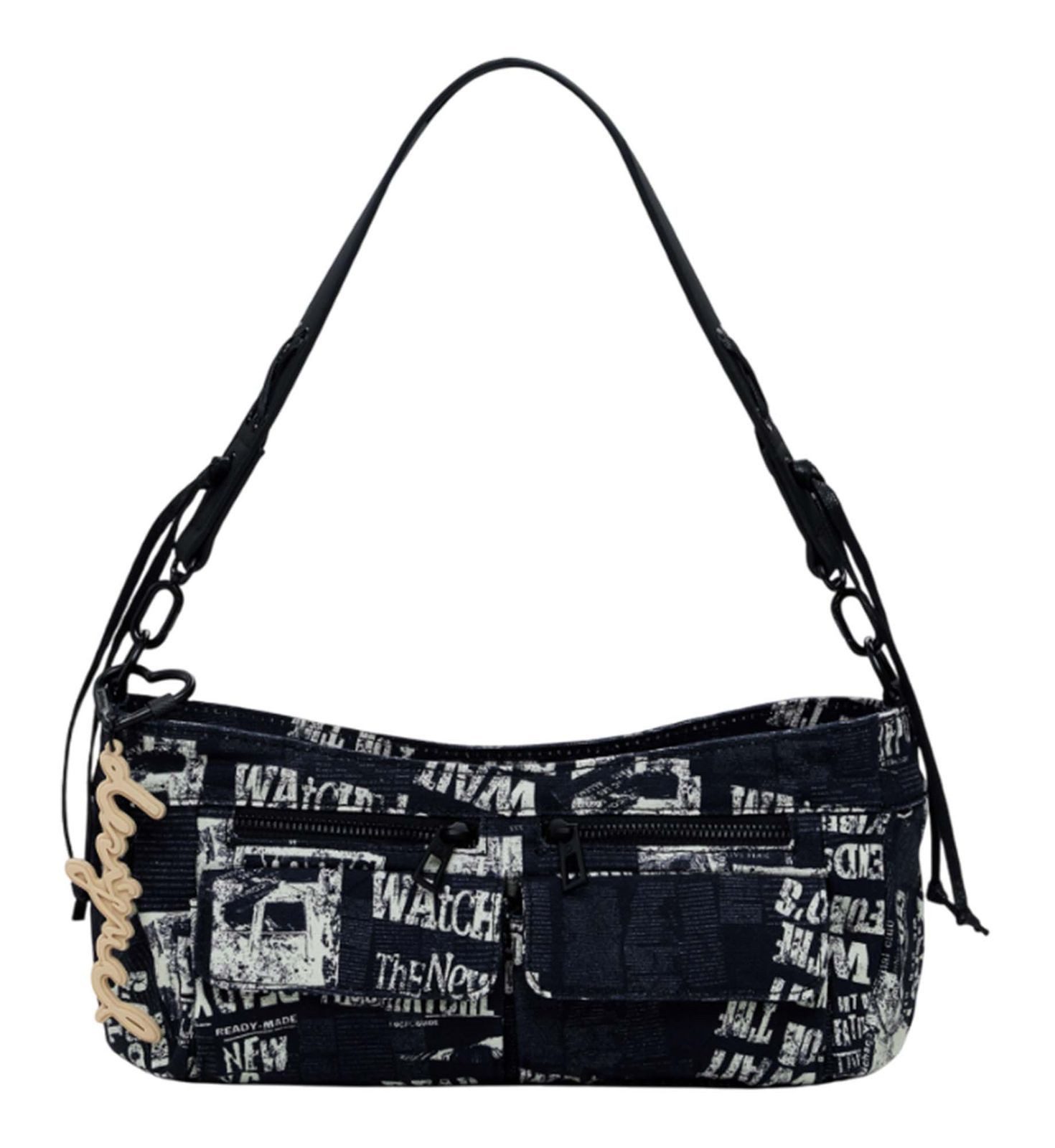 Desigual Schultertasche Newspaper Hand Bag