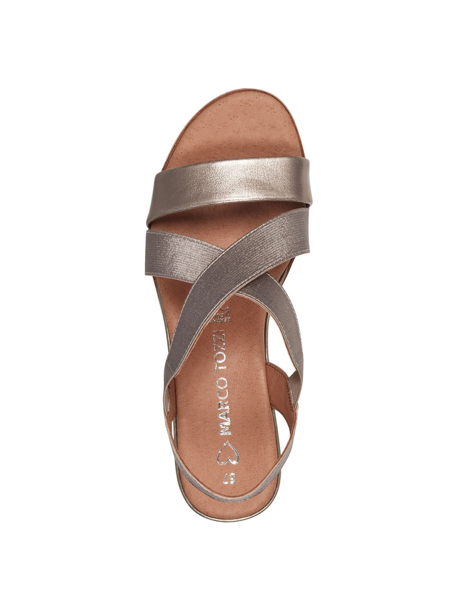 MARCO TOZZI FEEL aus Leder Keilabsatz 2-28721-42 Sandale FEEL