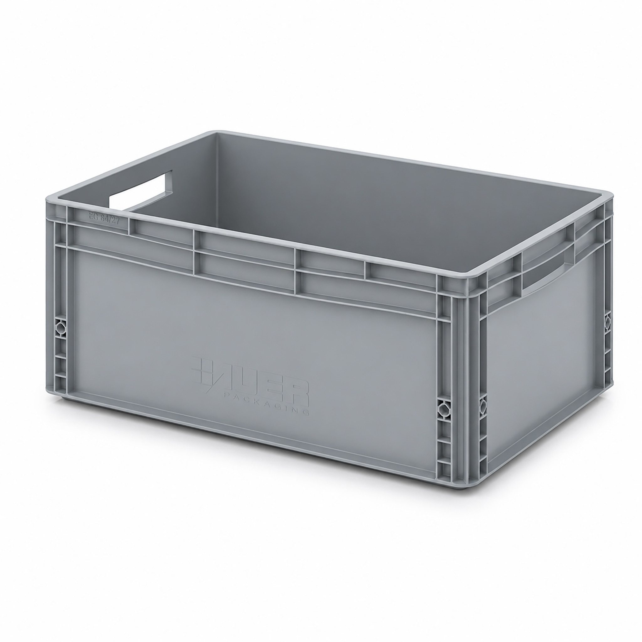 AUER Packaging GmbH Transportbehälter AUER Eurobehälter EG 64/27, 60 x 40 x 27 cm Transportbox Lagerkiste, (1-St), stapelbar