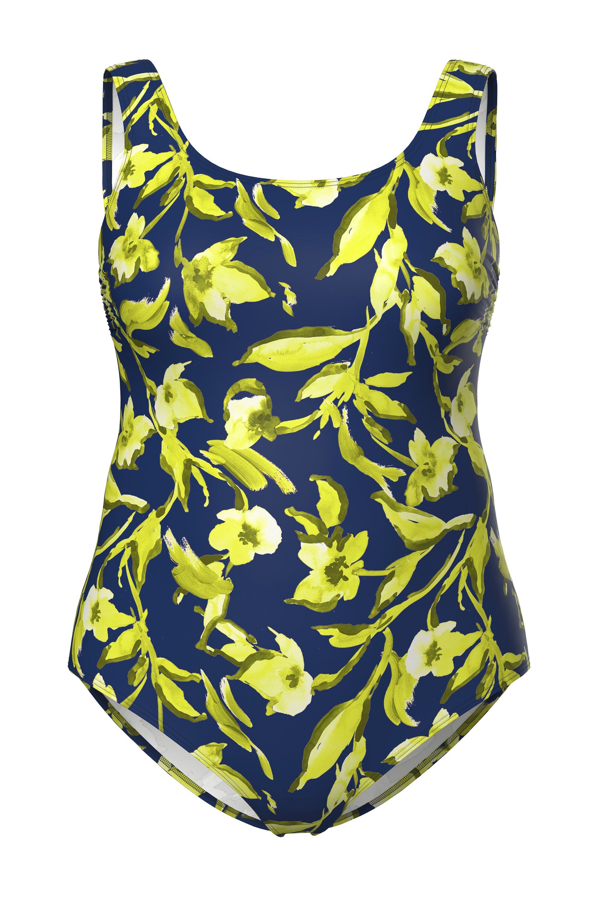 Ulla Popken Badeanzug Badeanzug floraler Druck ohne Softcups günstig online kaufen