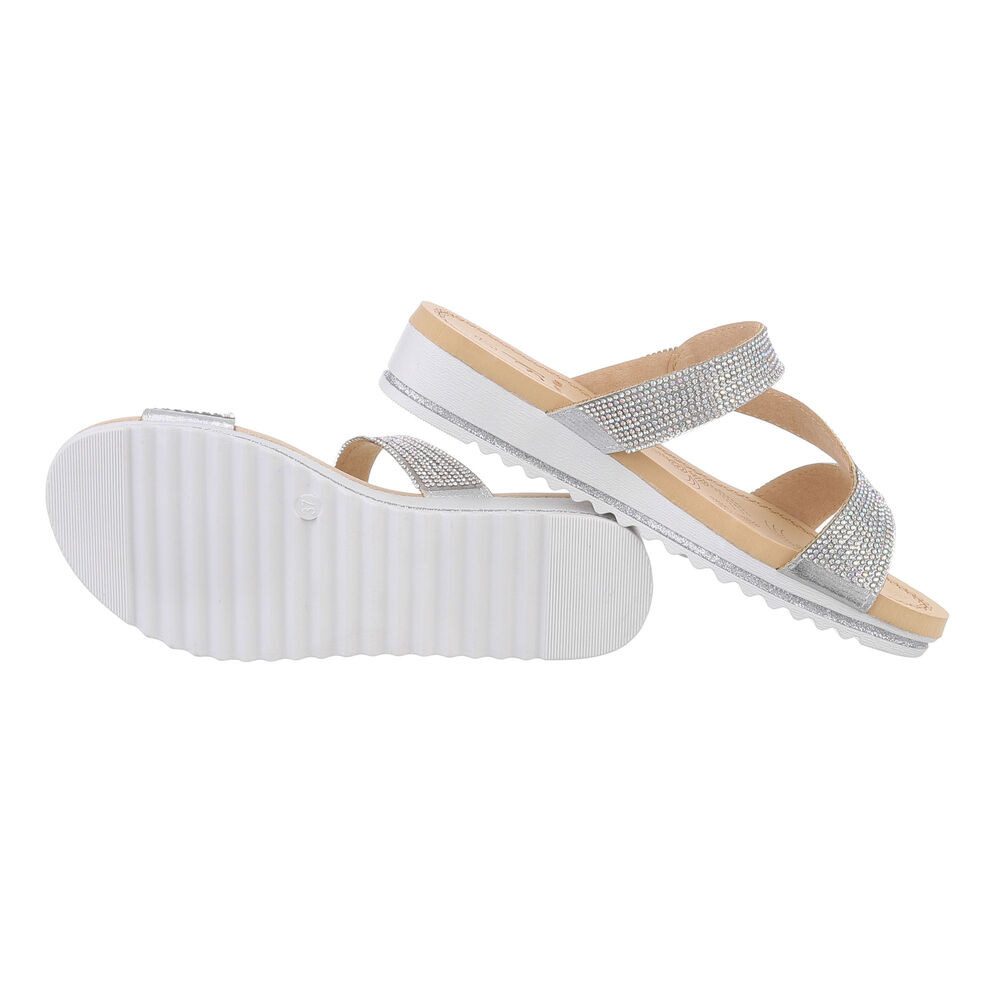 Ital-Design Damen Mules Freizeit Pantolette (86017008) Keilabsatz/Wedge Kei günstig online kaufen