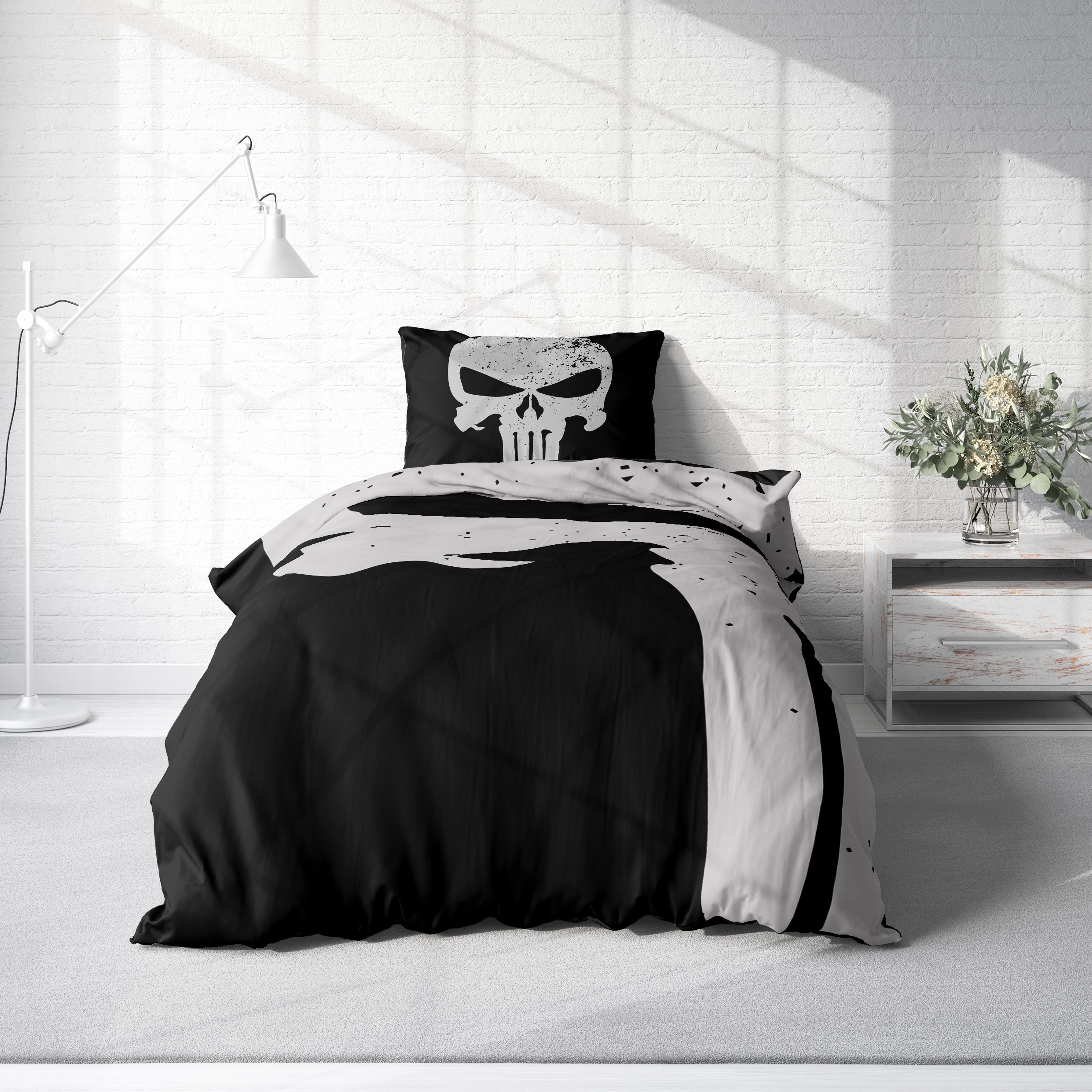 One Home Bettwäsche Skull, Mikrofaser, 2 teilig, Totenkopf Muster günstig online kaufen