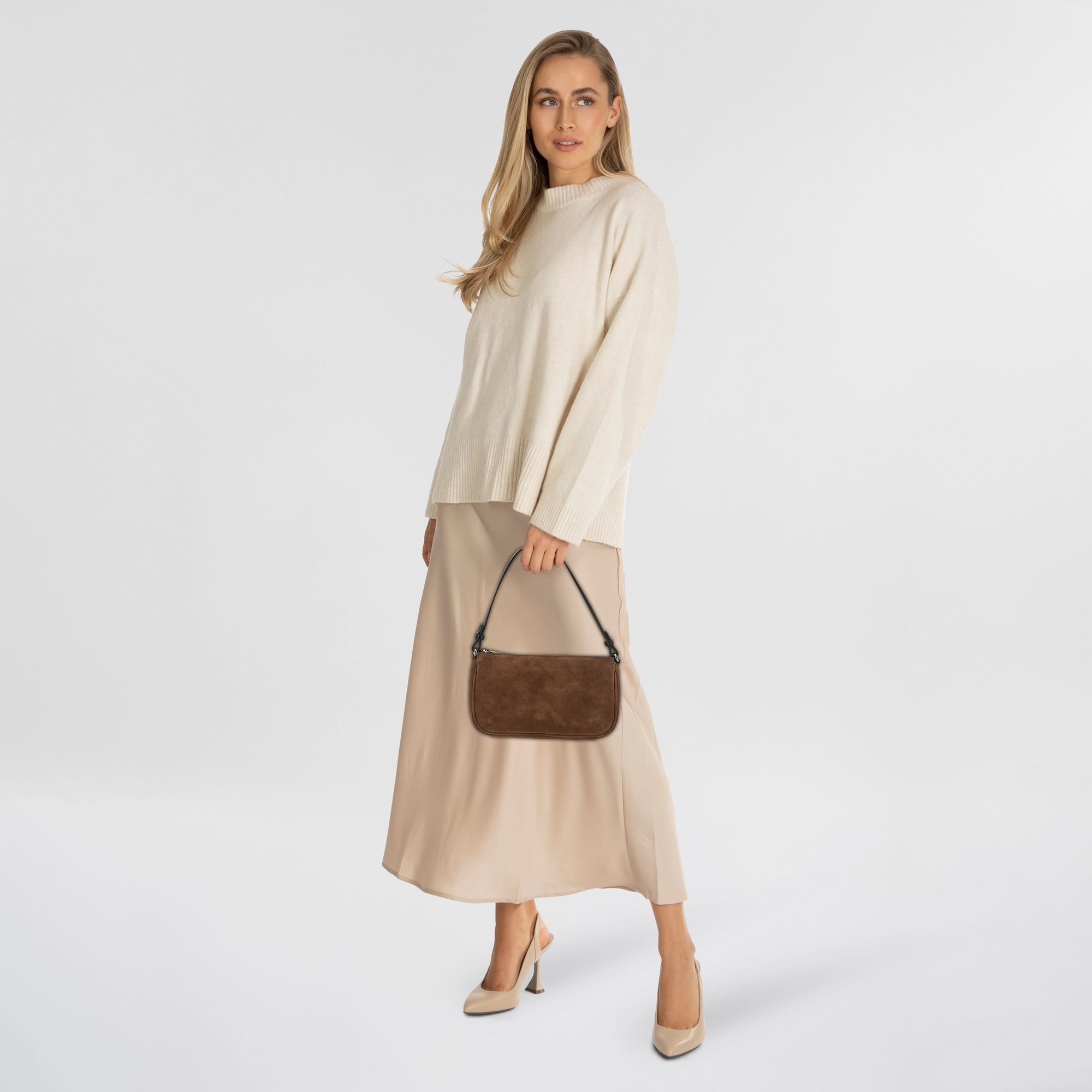 Liebeskind Berlin Schultertasche Monogram, Leder günstig online kaufen