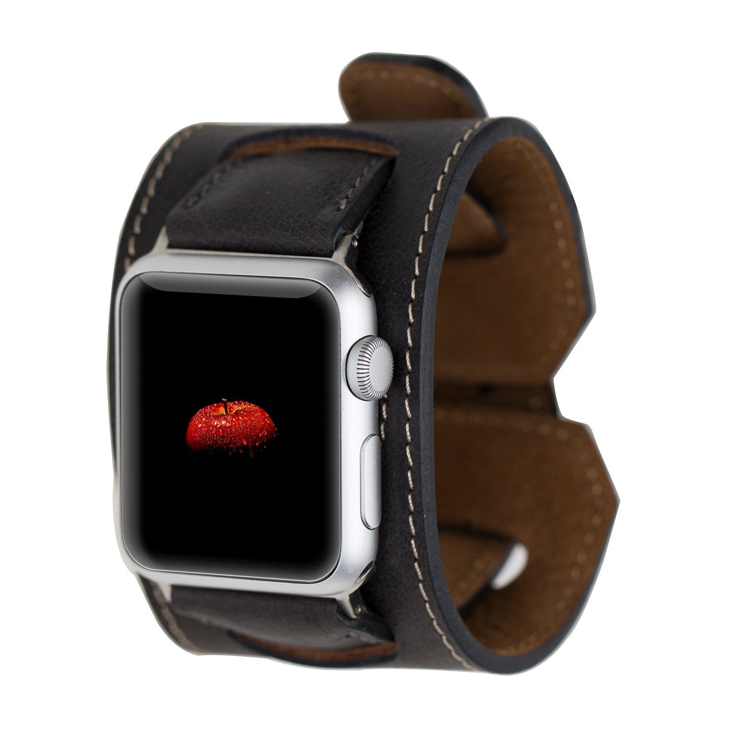 Renna Leather Band Smartwatch-Armband Echtleder für Apple Series Ersatzarmband Ultra/9/8/7SE/6-1 Watch