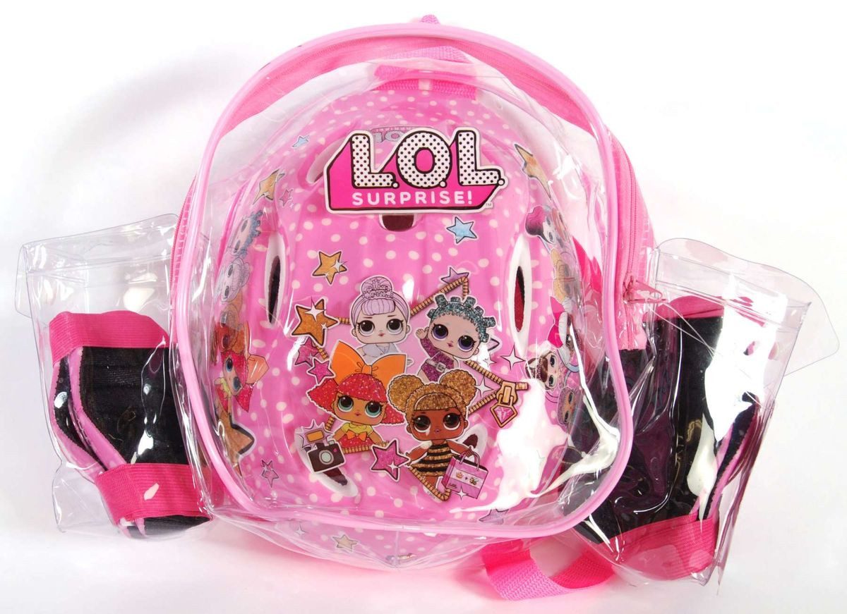 Volare Fahrradhelm Fahrradhelm Fahrrad Helm Knieschoner Ellenbogenschoner LOL 951, Verstellbar Kinnriemen, Belüftungsöffnungen, Extra leicht, Gr.:51-55cm