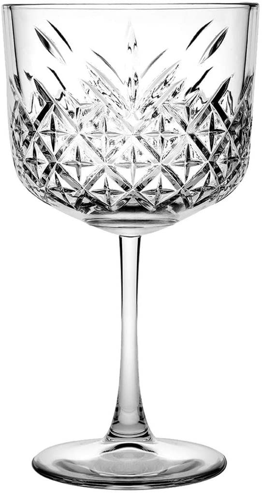 Pasabahce Cocktailglas 440237 Gin Glas „Timeless“ Kristall-Design, Höhe ca. 20 cm, 4er Set, 4-tlg.