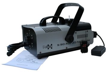 E-Lektron LED Discolicht N-910-RGB Nebelmaschine, LED fest integriert, RGB, Fernbedienung, Beleuchtung des Nebels