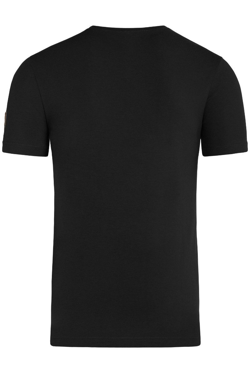 Almgwand Trachtenshirt Trachtenshirt Herren - HAUNSBERGALM - offweiß, schwarz