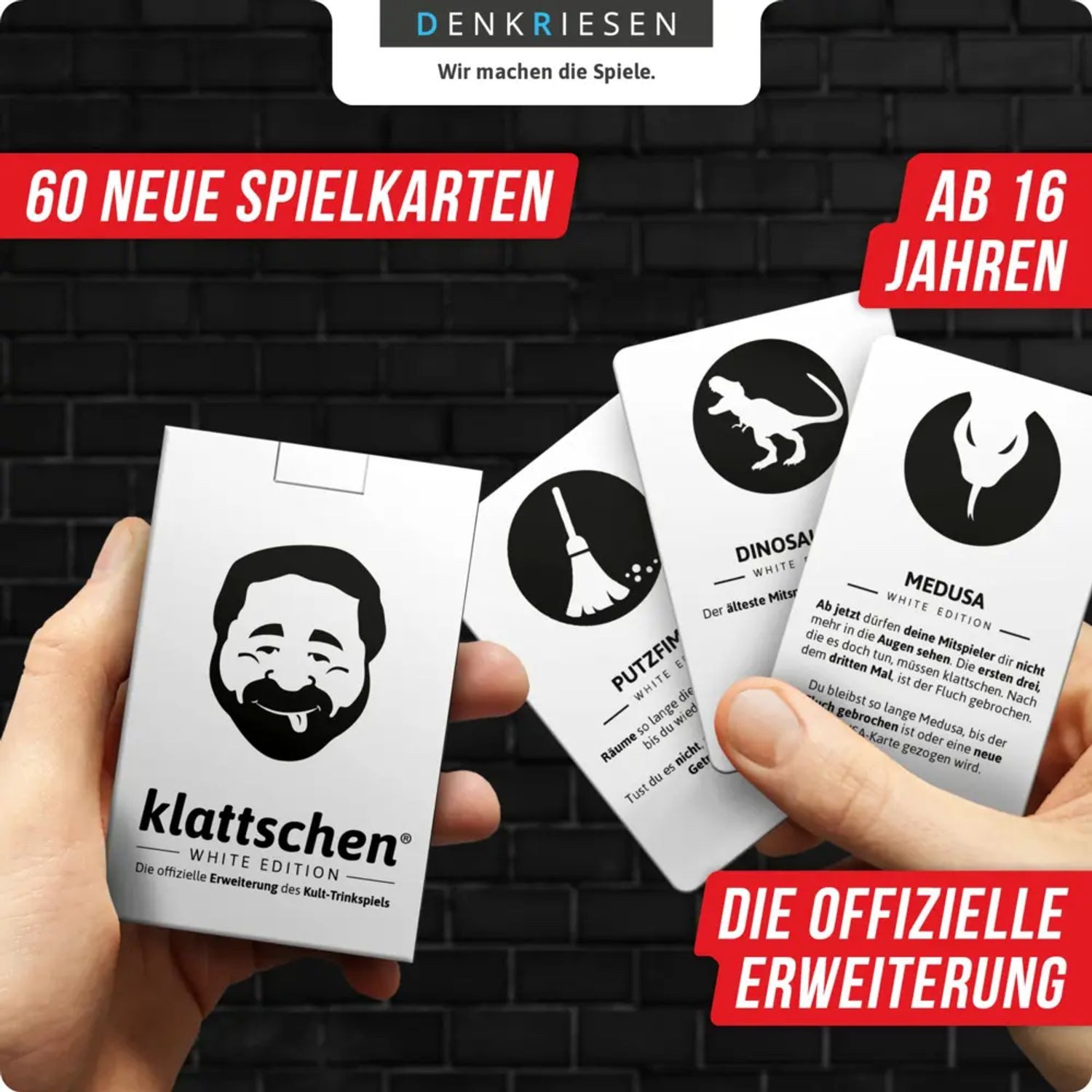 Denkriesen Spiel DENKRIESEN - klattschen® - WHITE EDITION "Die offizielle...