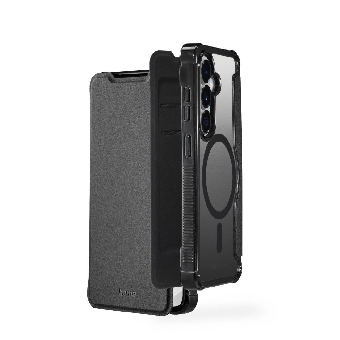 Hama Smartphone-Hülle Handytasche für Samsung Galaxy S26, klappbar, D3O Stoßschutz, Kartenfächer, Magnetverschluss, Kunstleder