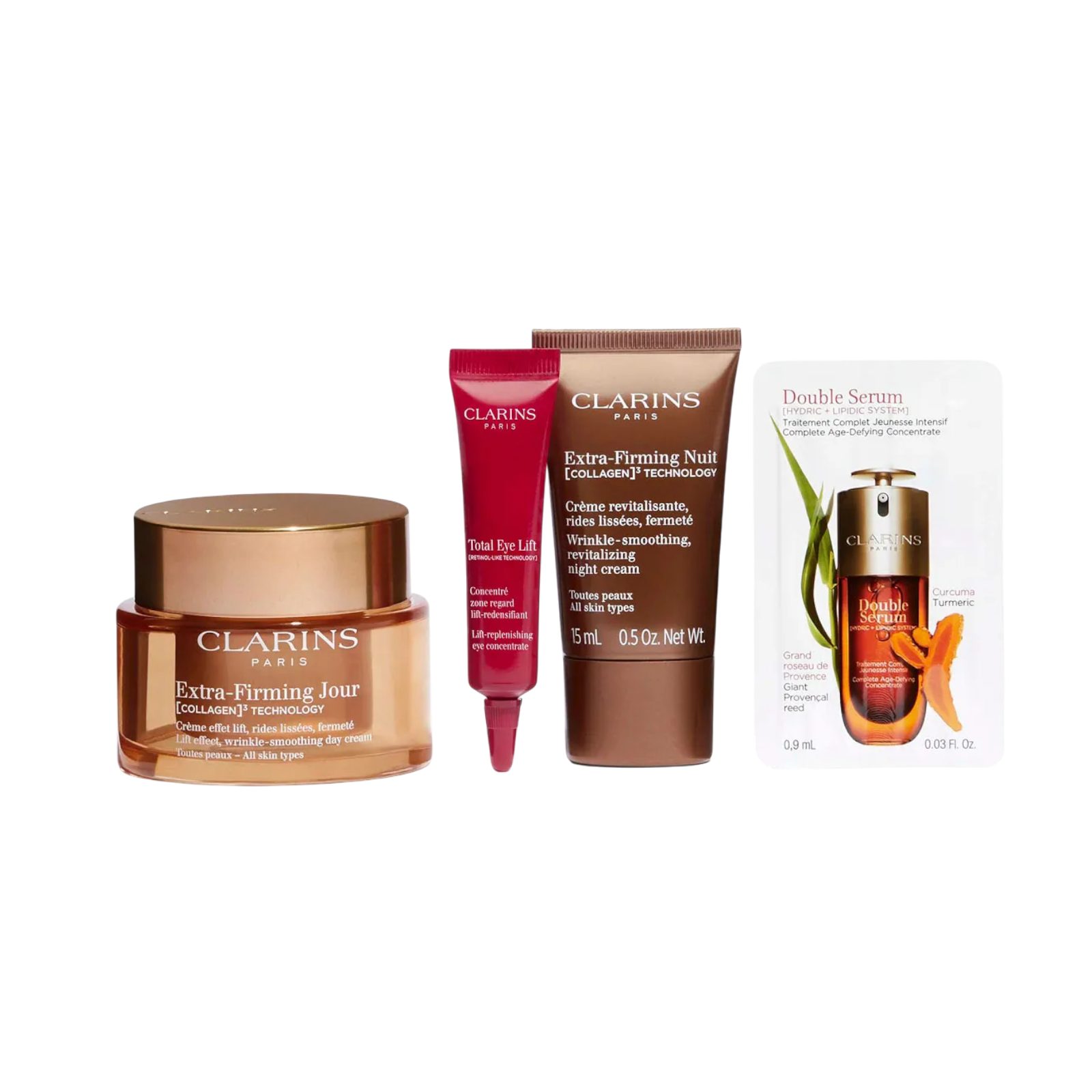 Clarins Gesichtspflege-Set Extra-Firming X-MAS-Set 2025, 5-tlg.