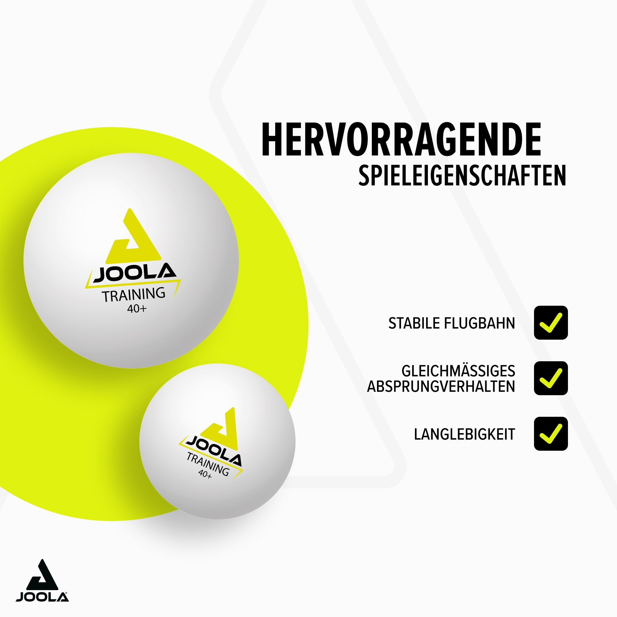 Joola Tischtennisball Joola Training 40+ 120er Karton (Packung, 120-St)