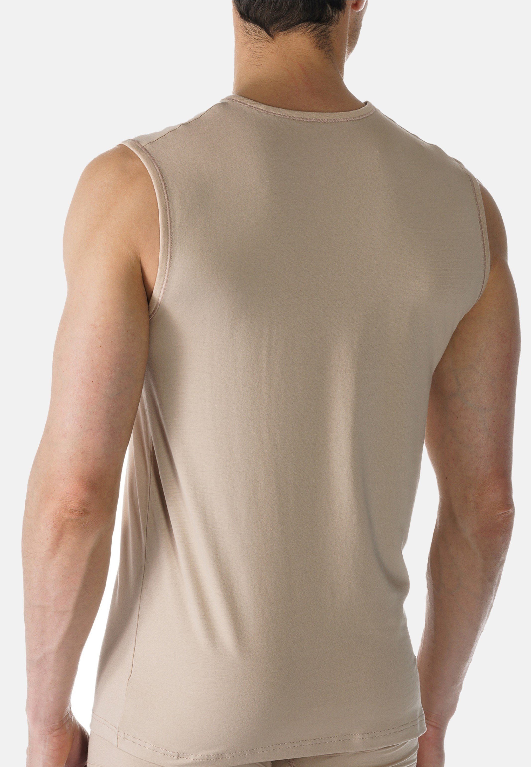 Mey Unterhemd - Thermoregulierend Tanktop Cotton (1-St) Dry Light-Beige Unterhemd / - Baumwolle