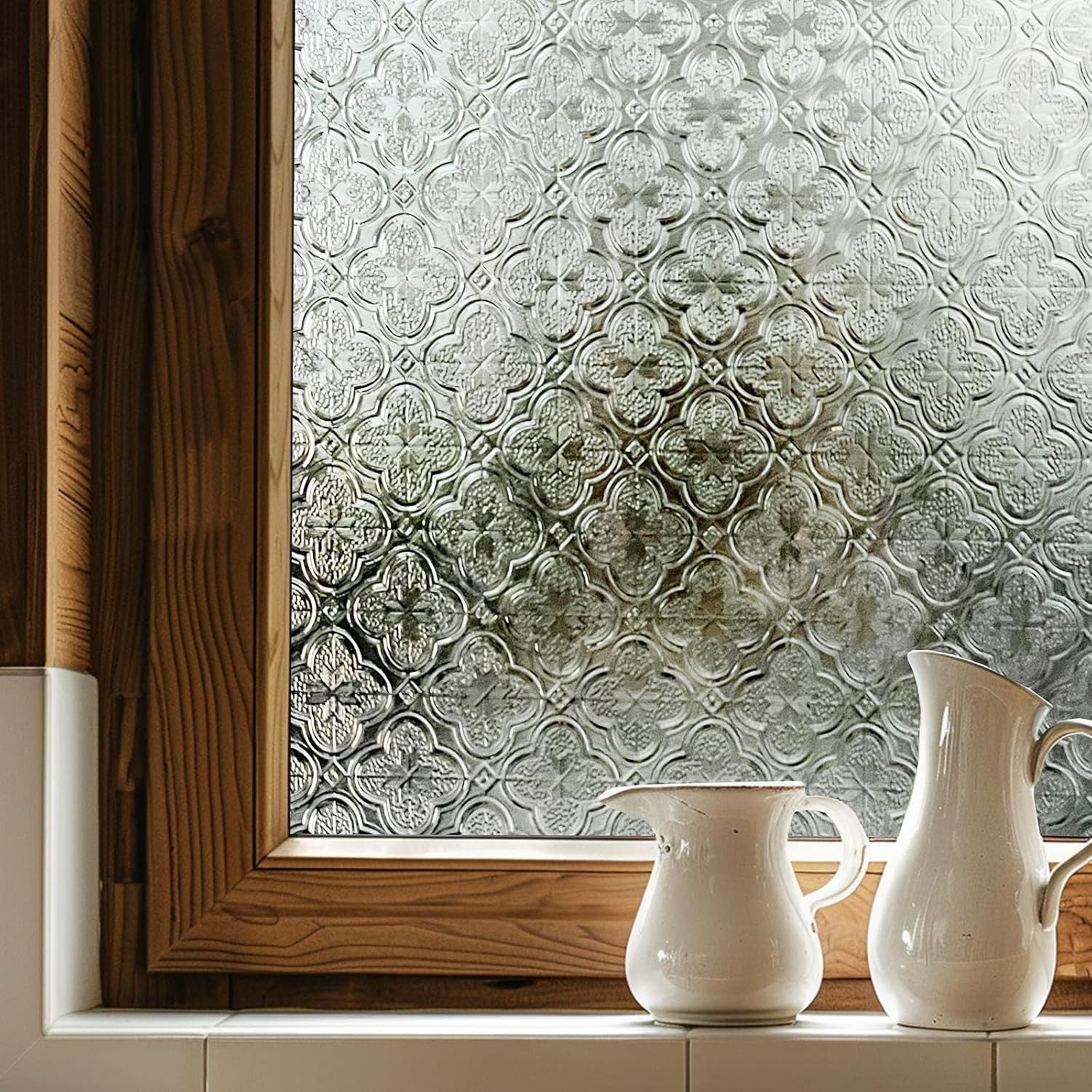 Coonoor Fensterfolie selbstklebend 3D Buntglas-Fensterfolie Fenster-Sichtsc günstig online kaufen