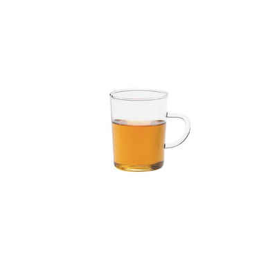 Trendglas Jena Tasse Teeglas konisch mit Henkel 6 Stück, Borosilikatglas