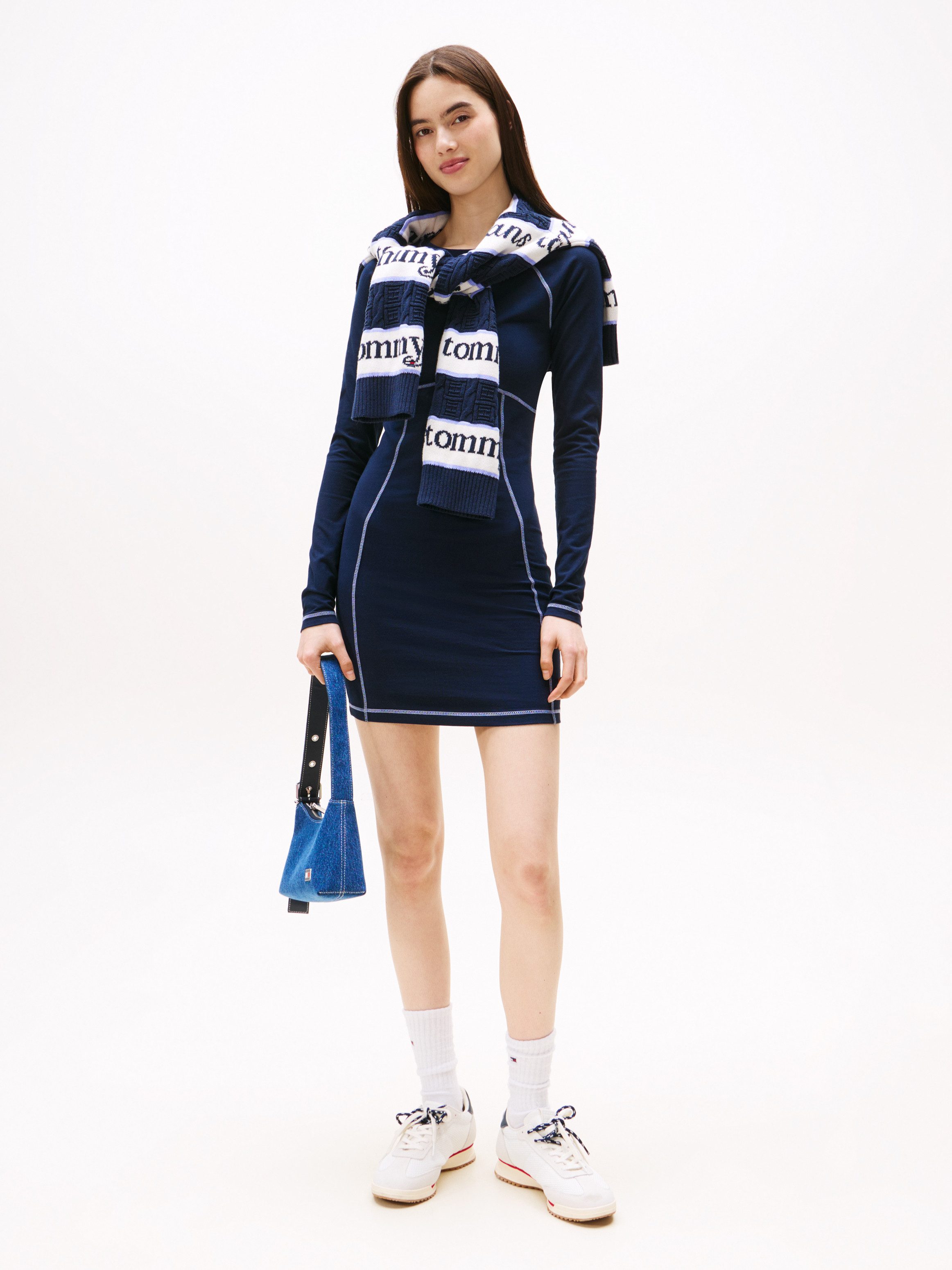 Tommy Jeans Jerseykleid TJW BODYCON LINEAR MINI DRESS