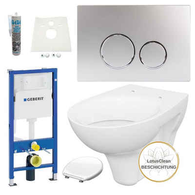 GEBERIT Vorwandelement WC Geberit Vorwandelement WC Drückerplatte Set Neu, Spar-Set