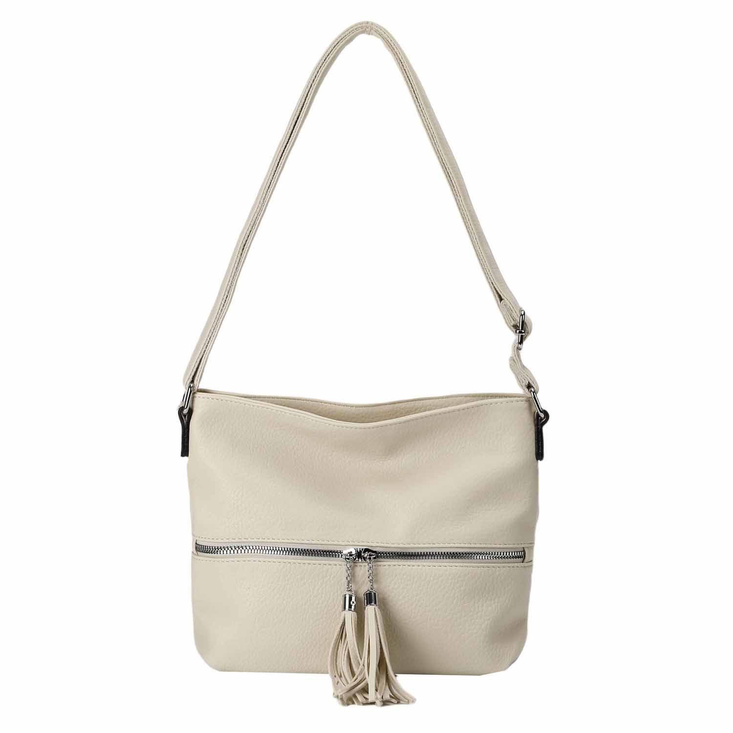 Schultertasche Damen Tasche Crossbody Shopper Umhängetasche Handtasche Leder Optik