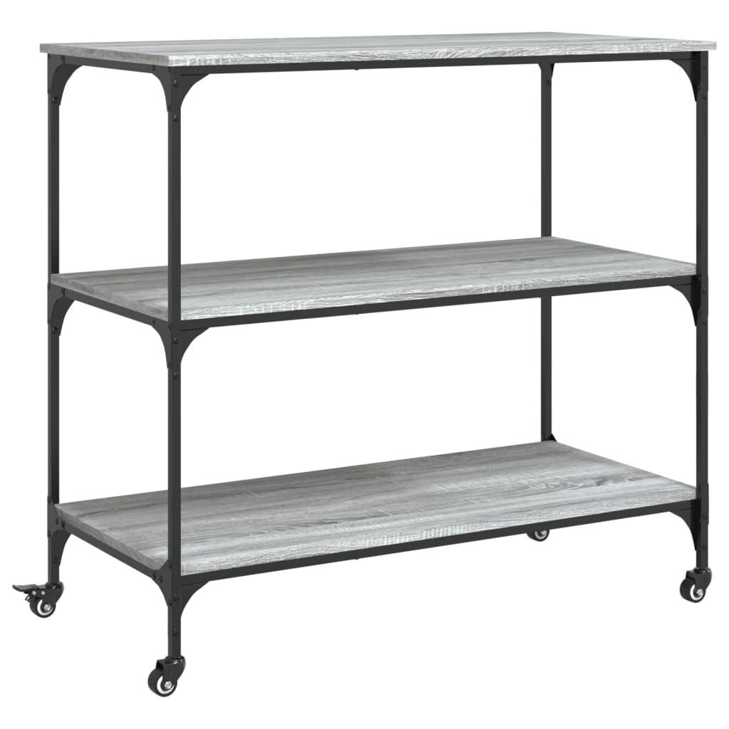 vidaXL Küchenwagen Küchenwagen Grau Sonoma 102x50x95 günstig online kaufen