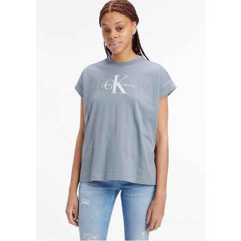 Calvin Klein Jeans T-Shirt mit breitem Umschlagbund an den Ärmeln