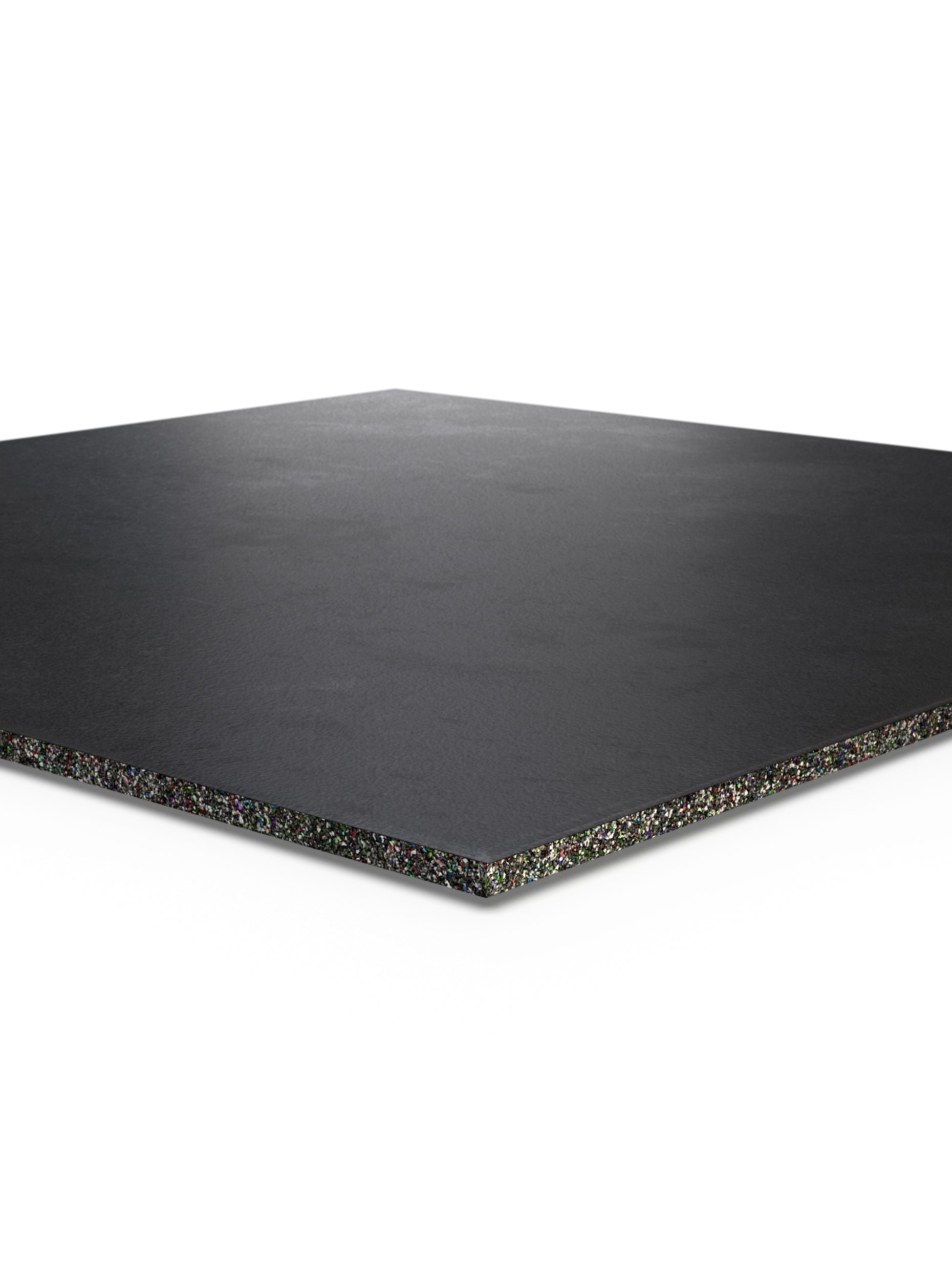 ATLETICA Bodenmatte 1m2 SolidProtect Bodenschutzmatten, 20 mm Stärke, 0.8 mm Körnung, TÜV (4-St)