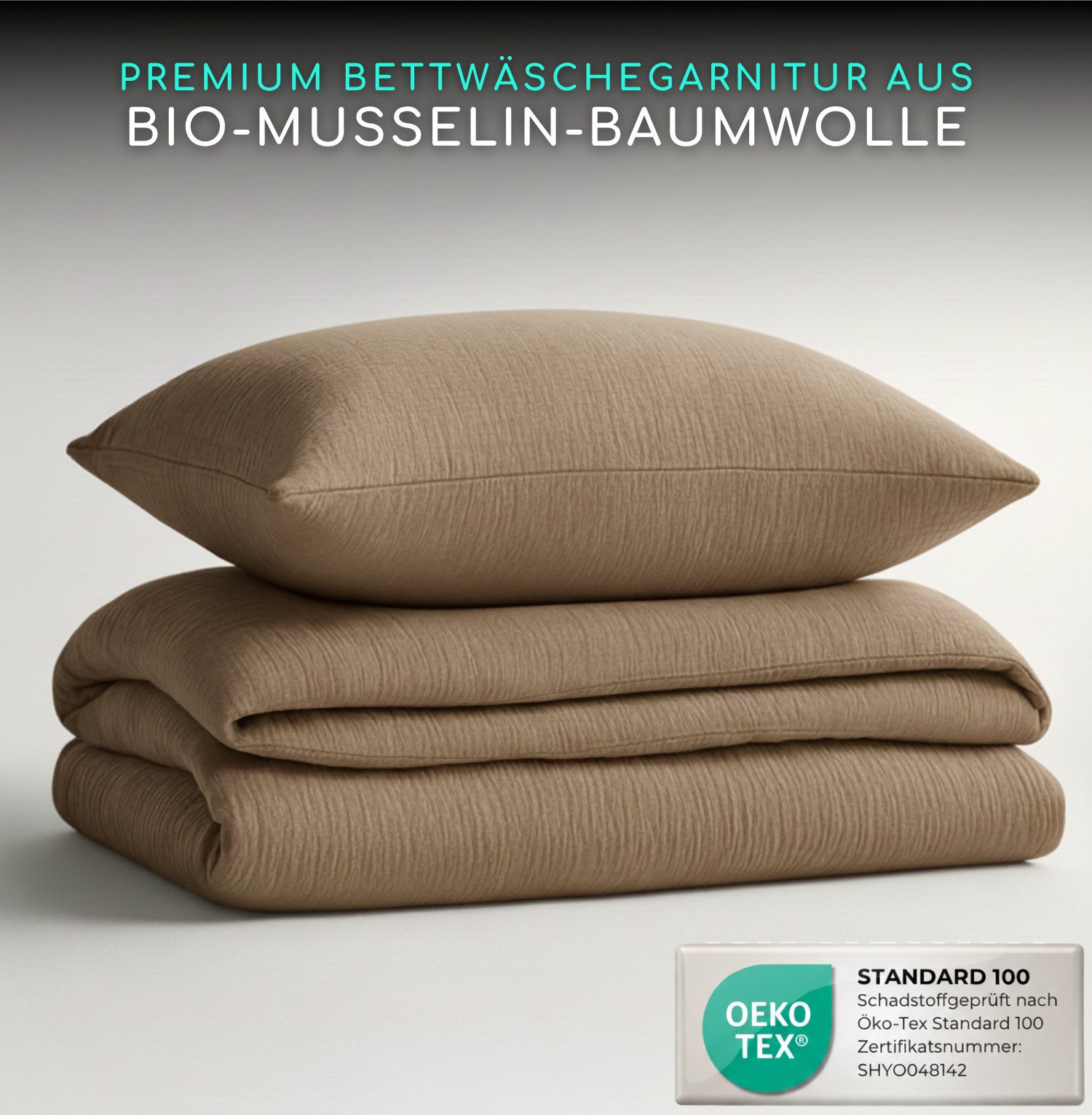 Alavya Home® Bettwäsche, 100% Bio-Baumwolle, 2 teilig, Bettbezug-Set Bettwä günstig online kaufen