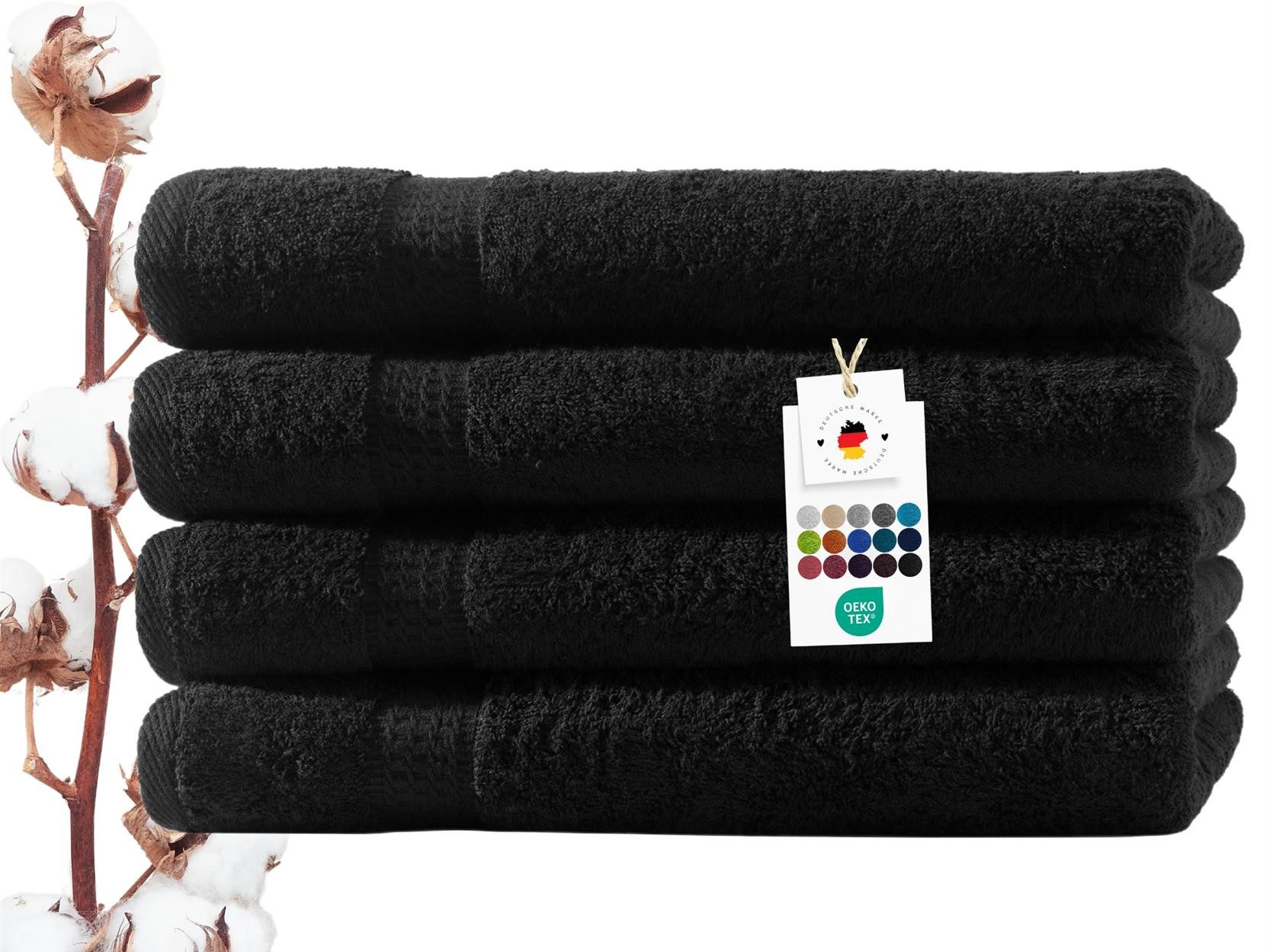 Carpe Sonno Duschtücher 70x140 cm 100% Baumwolle Handtücher 500 g/m2 Frottier Duschtuch Set, Frottier (Spar-Set, 4-St), Extra Soft & Weich, Saugfähig, Schwer, Atmungsaktiv, schnell trocknend