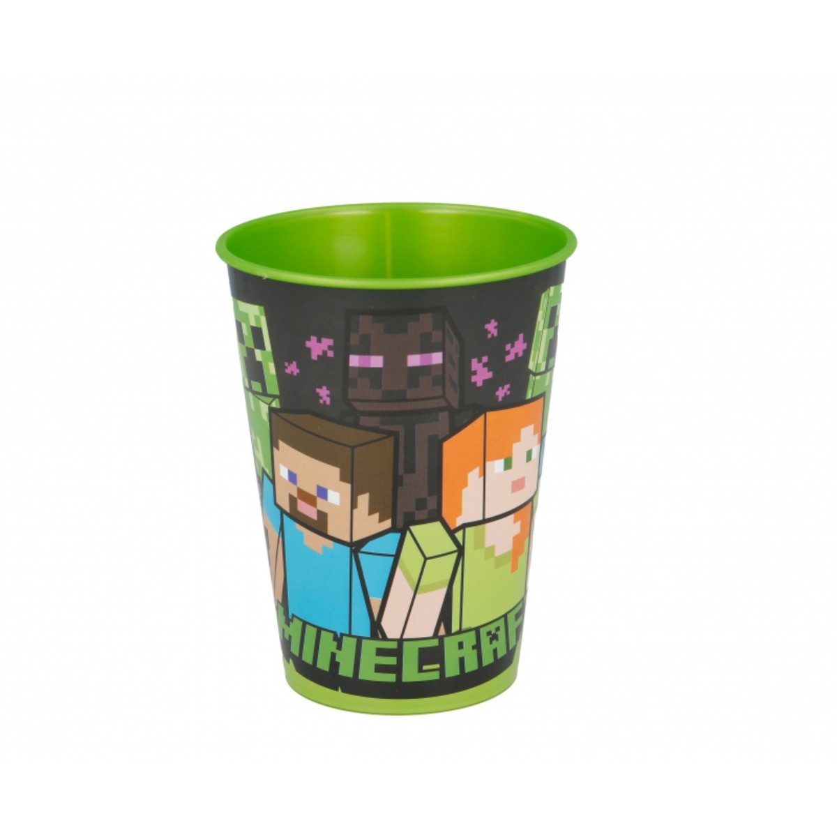 Storline Kinderbecher Minecraft 260 ml Trinkbecher für Kita & Frühstück, Plastik