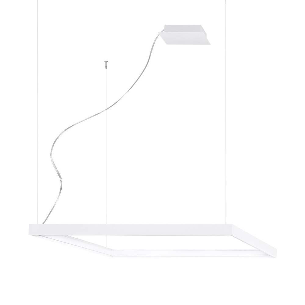 SOLLUX lighting LED Pendelleuchte, LED-Leuchtmittel fest verbaut, Neutralweiß, Pendellampe Hängeleuchte Designlampe Wohnzimmerleuchte LED Alu