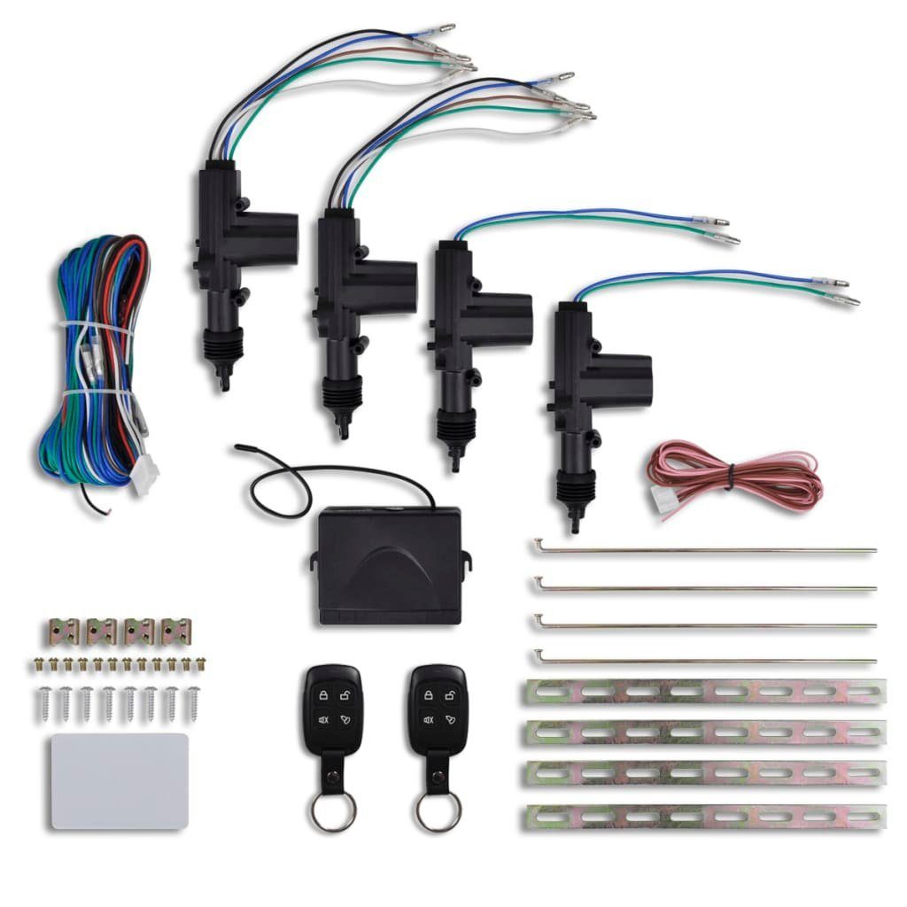 Schiebetürschloss Zentralverriegelung Set 2 Funk Fernbedienungen 12V Universal