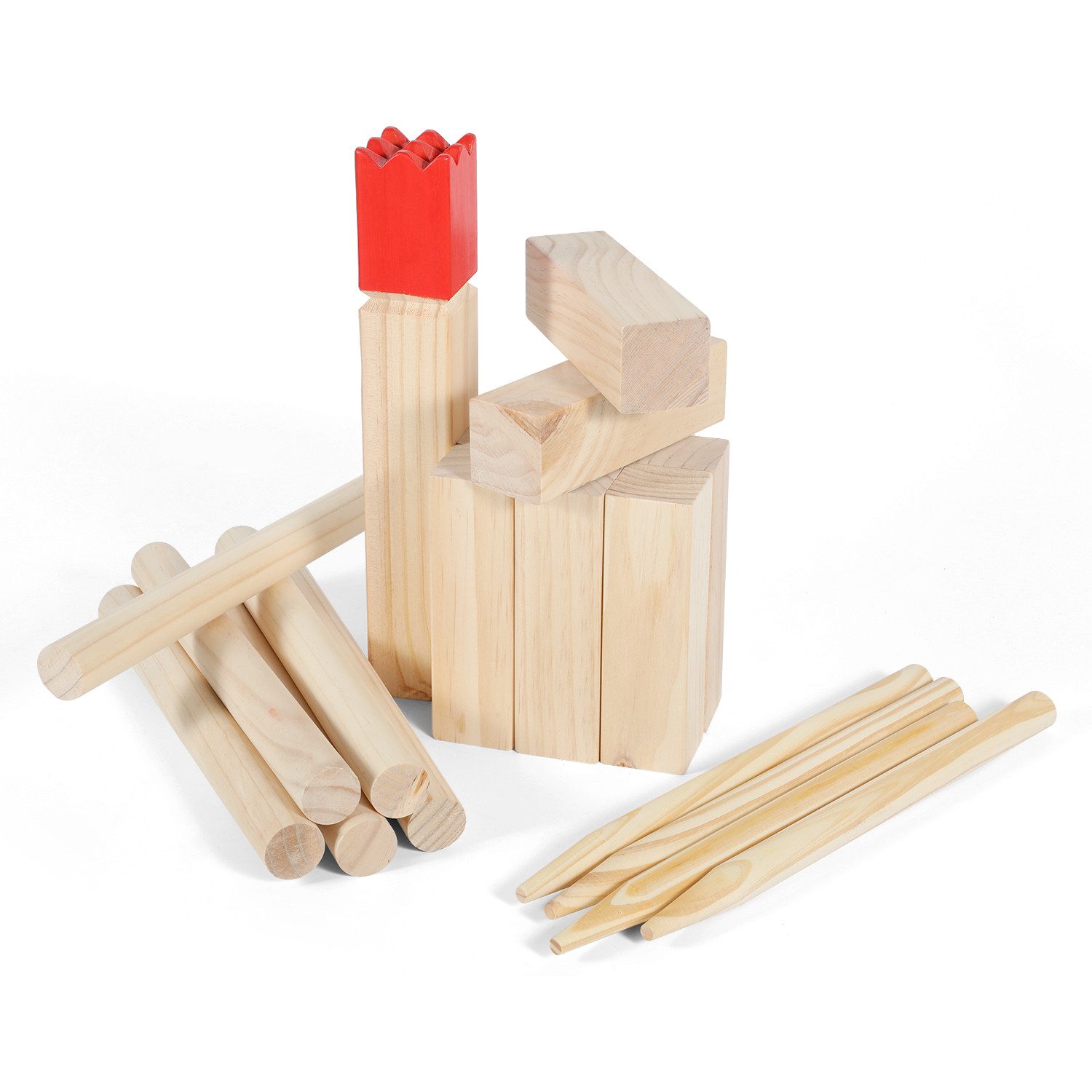 Clanmacy Spiel Kubb Wikingerspiel Wurfspiel Holz Spiel Rasenschach Outdoor Schach