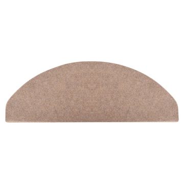 Teppich Stufenmatten Selbstklebend 10 Stk Beige 65x22,5x3,5 cm, vidaXL, Höhe: 0 mm