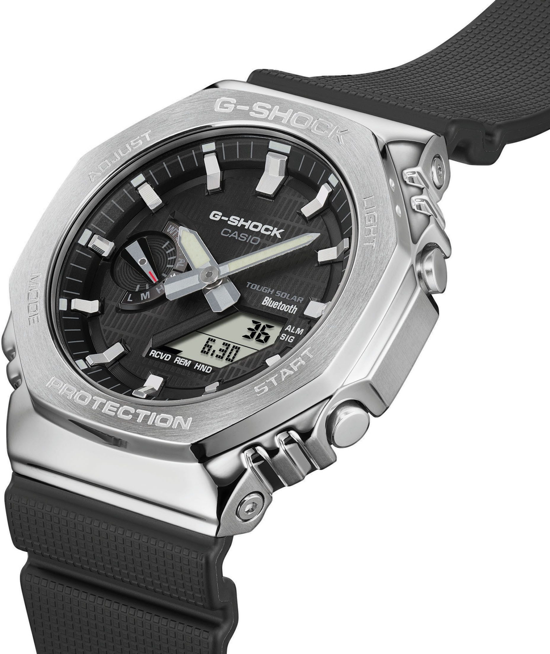 CASIO G-SHOCK Smartwatch, Armbanduhr, Herrenuhr, Bluetooth, Resinarmband,Weltzeit, Phone Finder