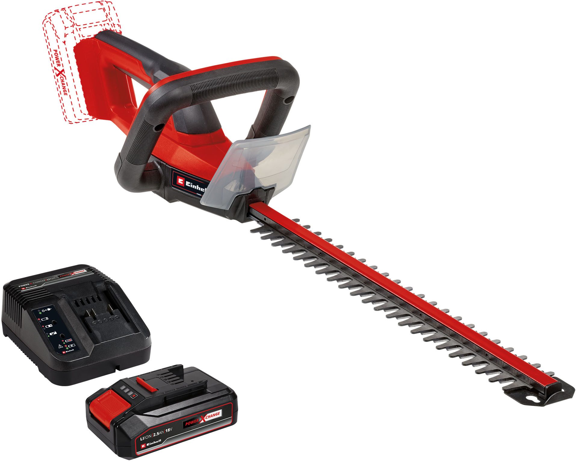 Einhell Akku-Heckenschere GC-CH 18/40 Li (1x 2,5 Ah), (Set), 3tlg., inkl. A günstig online kaufen