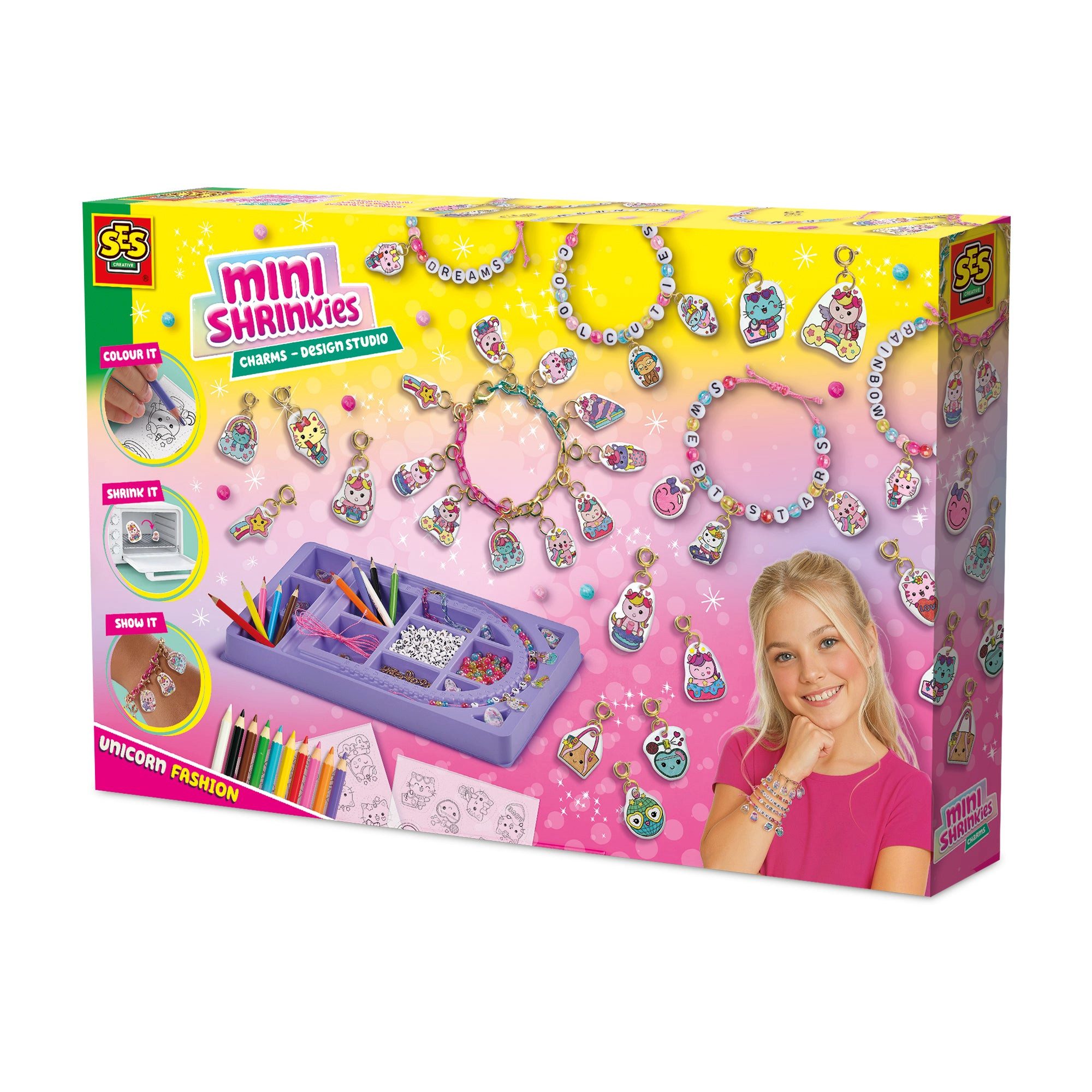 SES Creative Spiel SES Creative Mini Shrinkies – Charms Design Studio (14170)