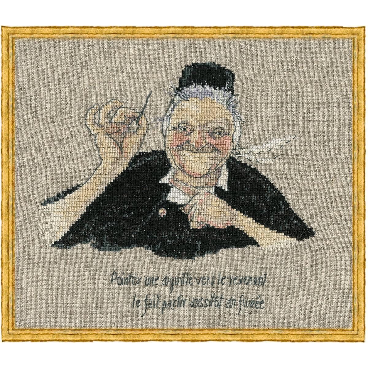 Kreativset Nimue Kreuzstich Set "Mamma Gozh", Zählmuster, 18K, 17x16cm