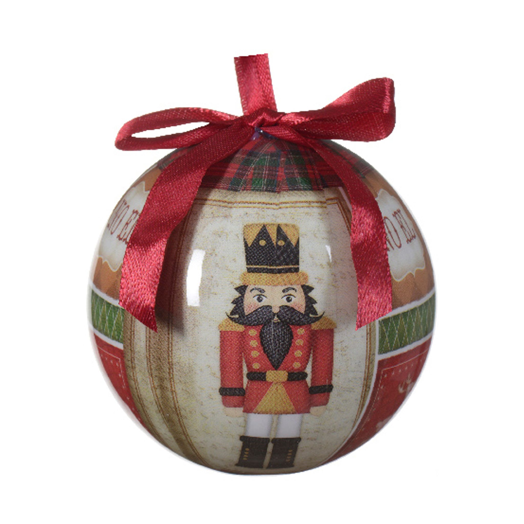 Kaemingk Weihnachtsbaumkugel, Weihnachtskugeln Kunststoff 8cm Nussknacker M günstig online kaufen