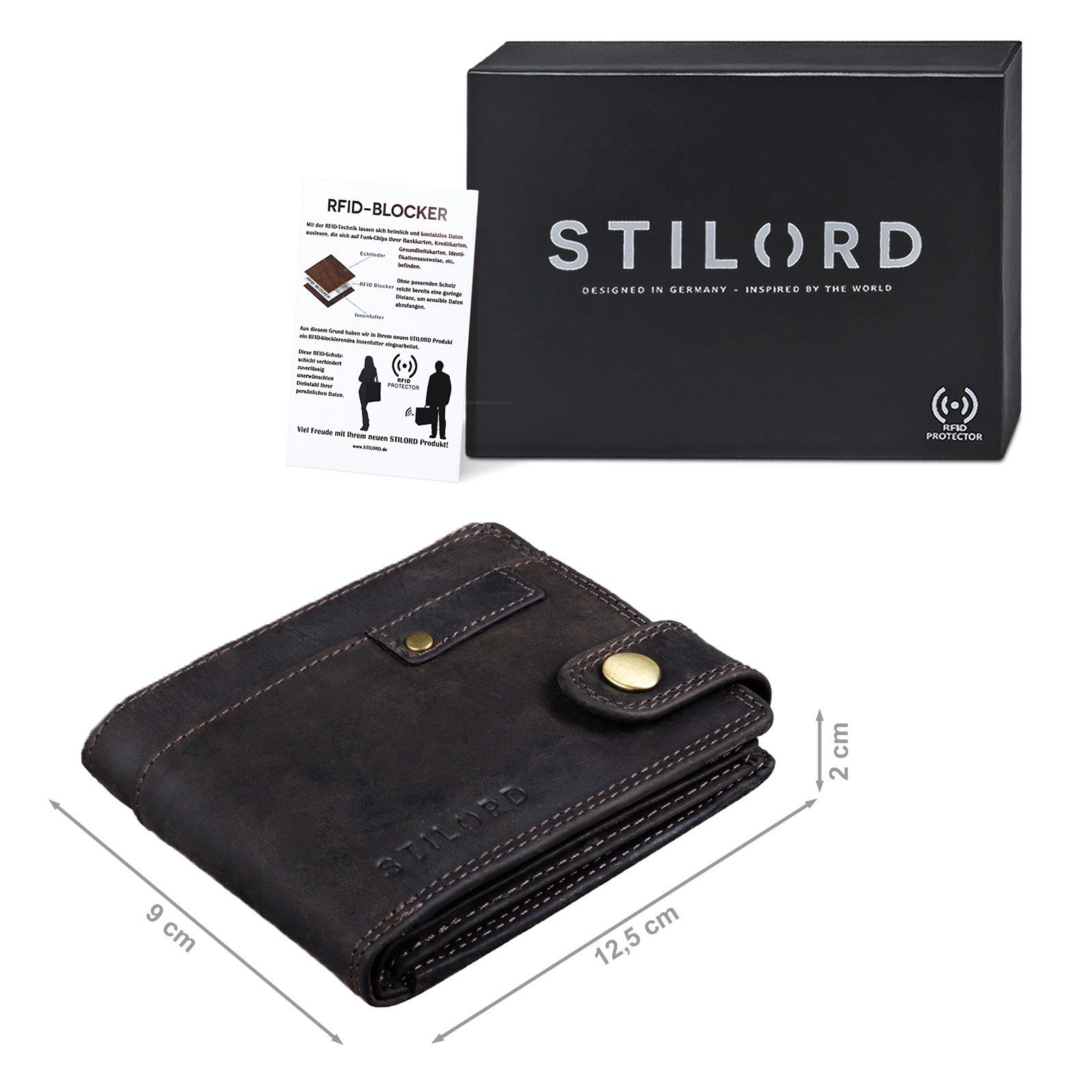 STILORD Geldbörse "Finley" Leder Geldbörse Herren günstig online kaufen