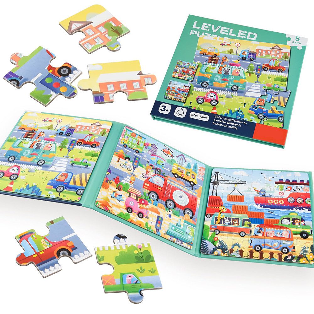CLTYQ Steckpuzzle Magnetische Puzzle für Kleinkind, pädagogisches Reisespie günstig online kaufen