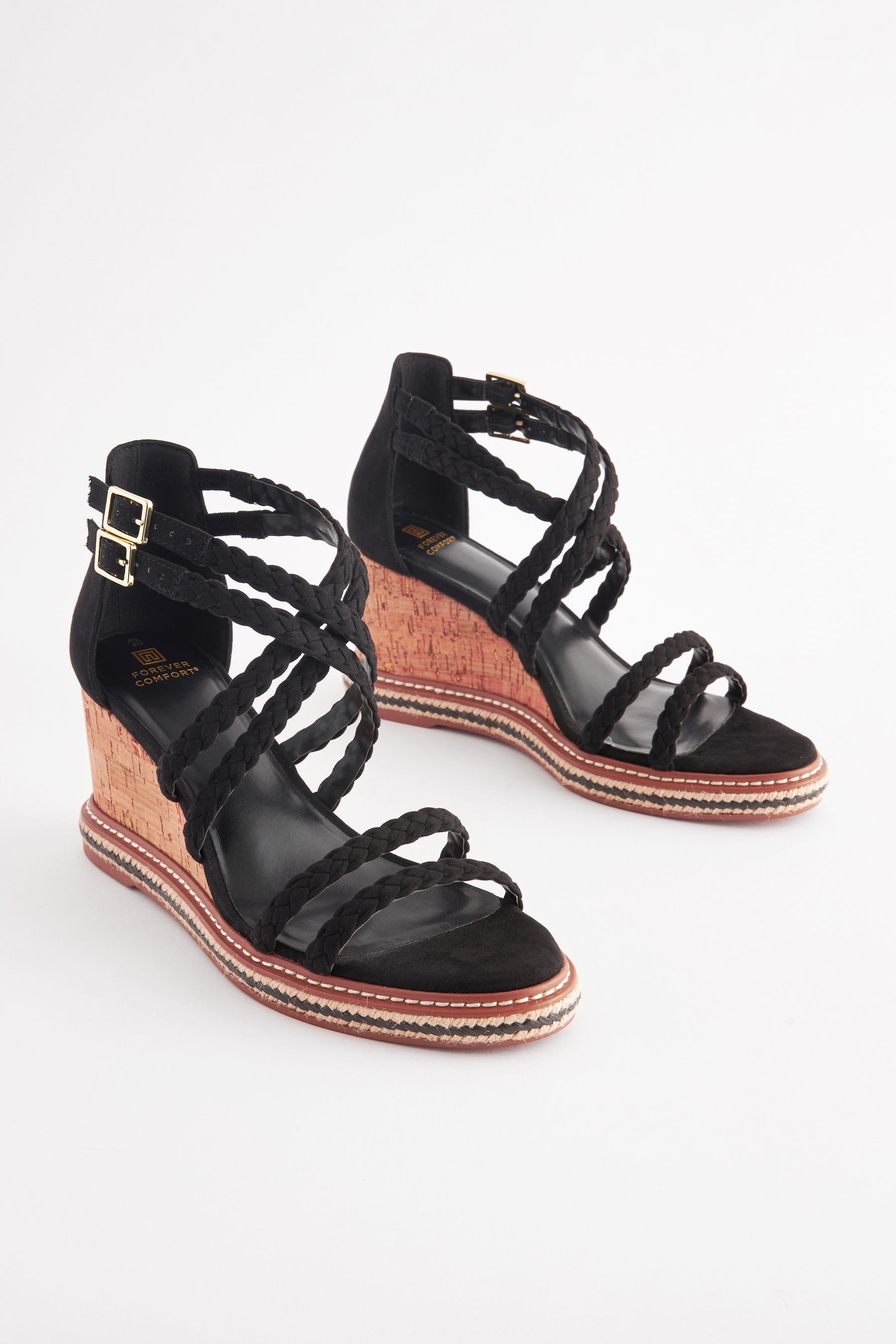Next Forever Comfort® Kork-Keilabsatzsandalen Keilsandalette (1-tlg) günstig online kaufen