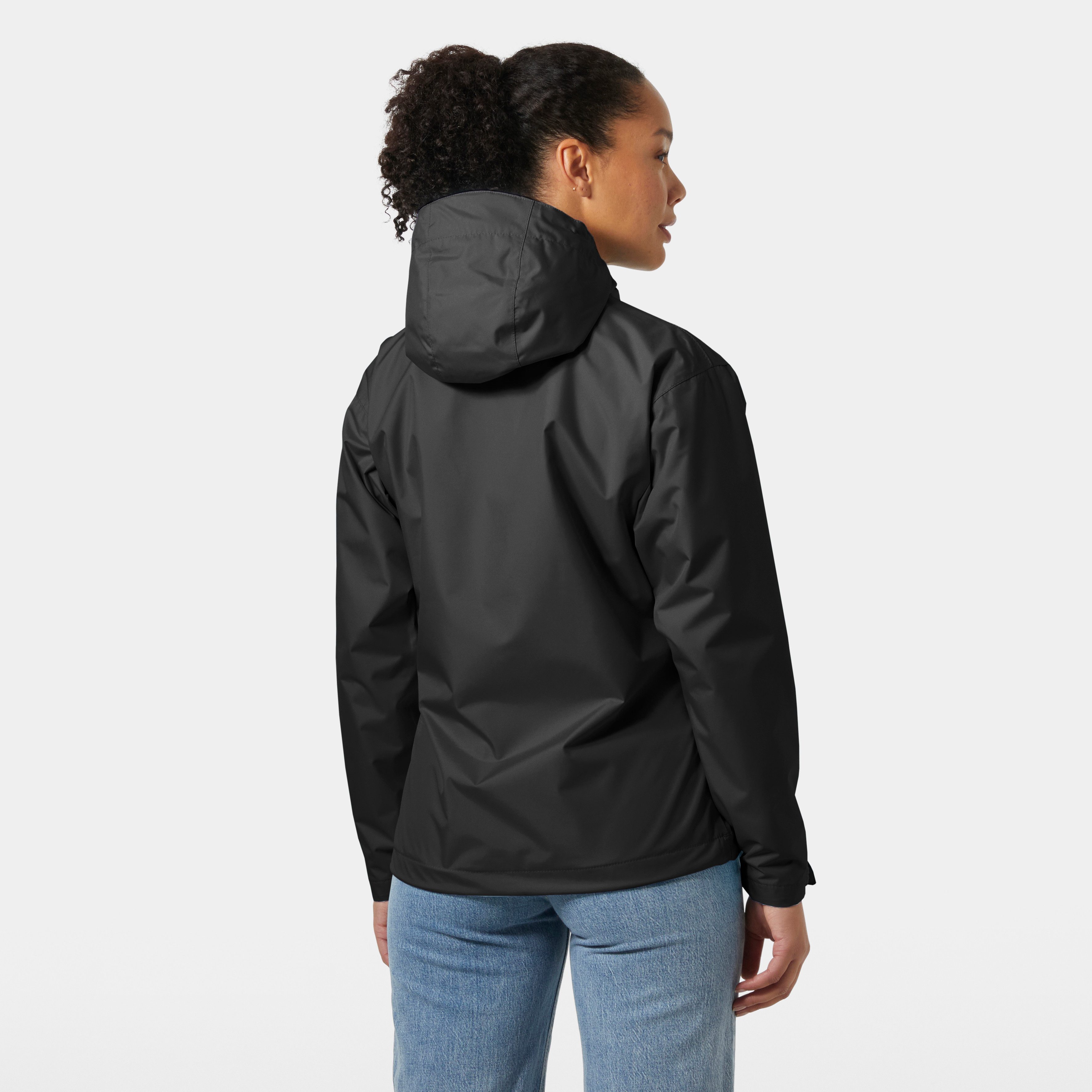 Helly Hansen Regenjacke W SEVEN J JACKET mit verstellbarer Kapuze, wasserfest, atmungsaktiv, winddicht