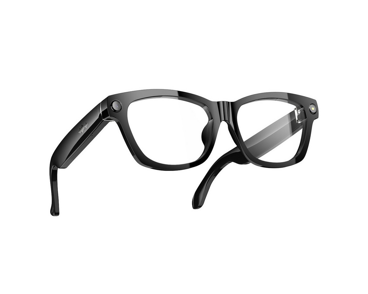 blackview LED-Brille BV100 32GB AI Echtzeit-Übersetzung 8MP Kamera, 1200P Video, Open-Ear Audio, KI-Assistent, ENC, 5h Akku