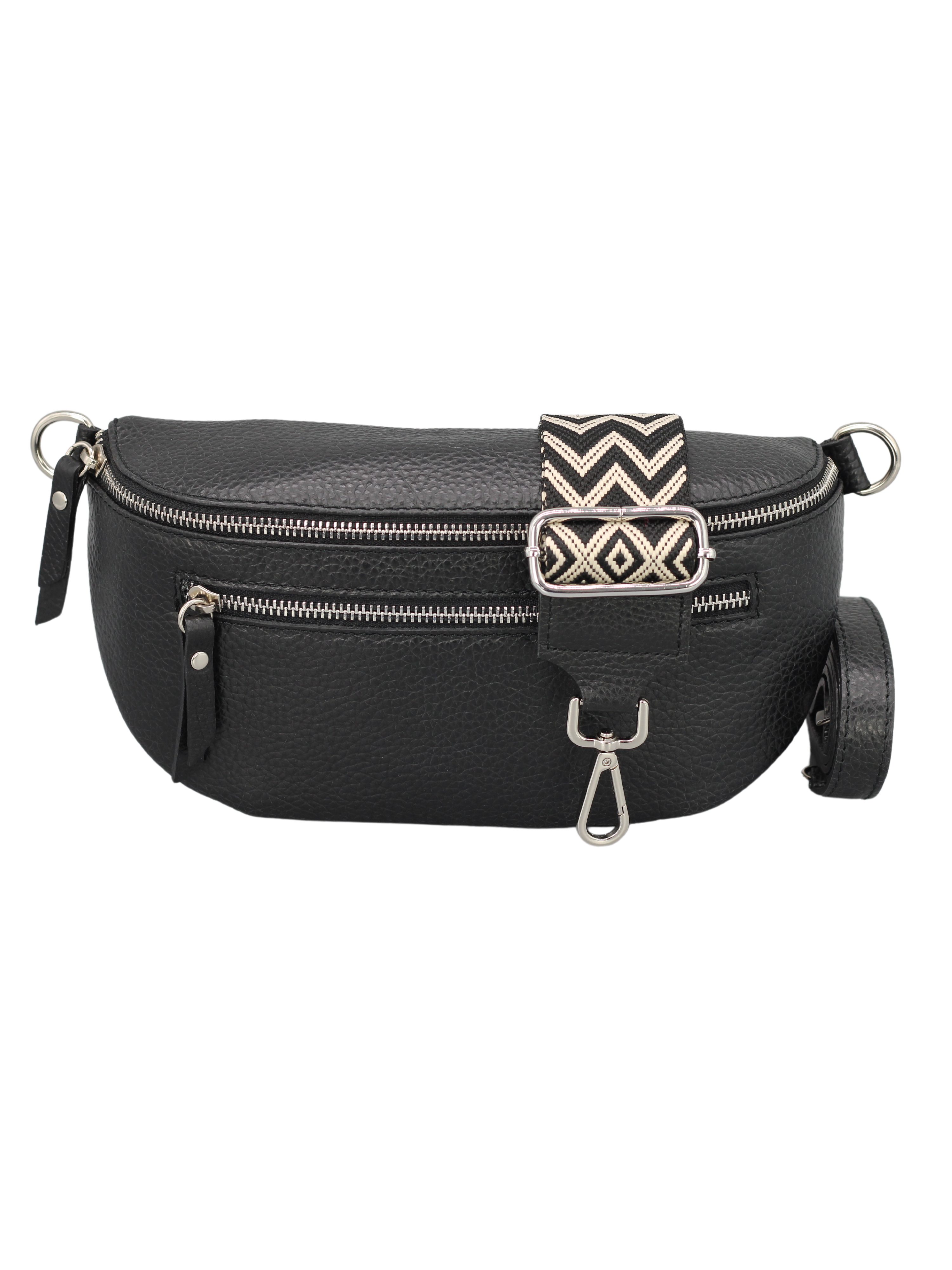 Schultertasche ALICE Umhängetasche für Damen, Schultertasche aus Echtleder