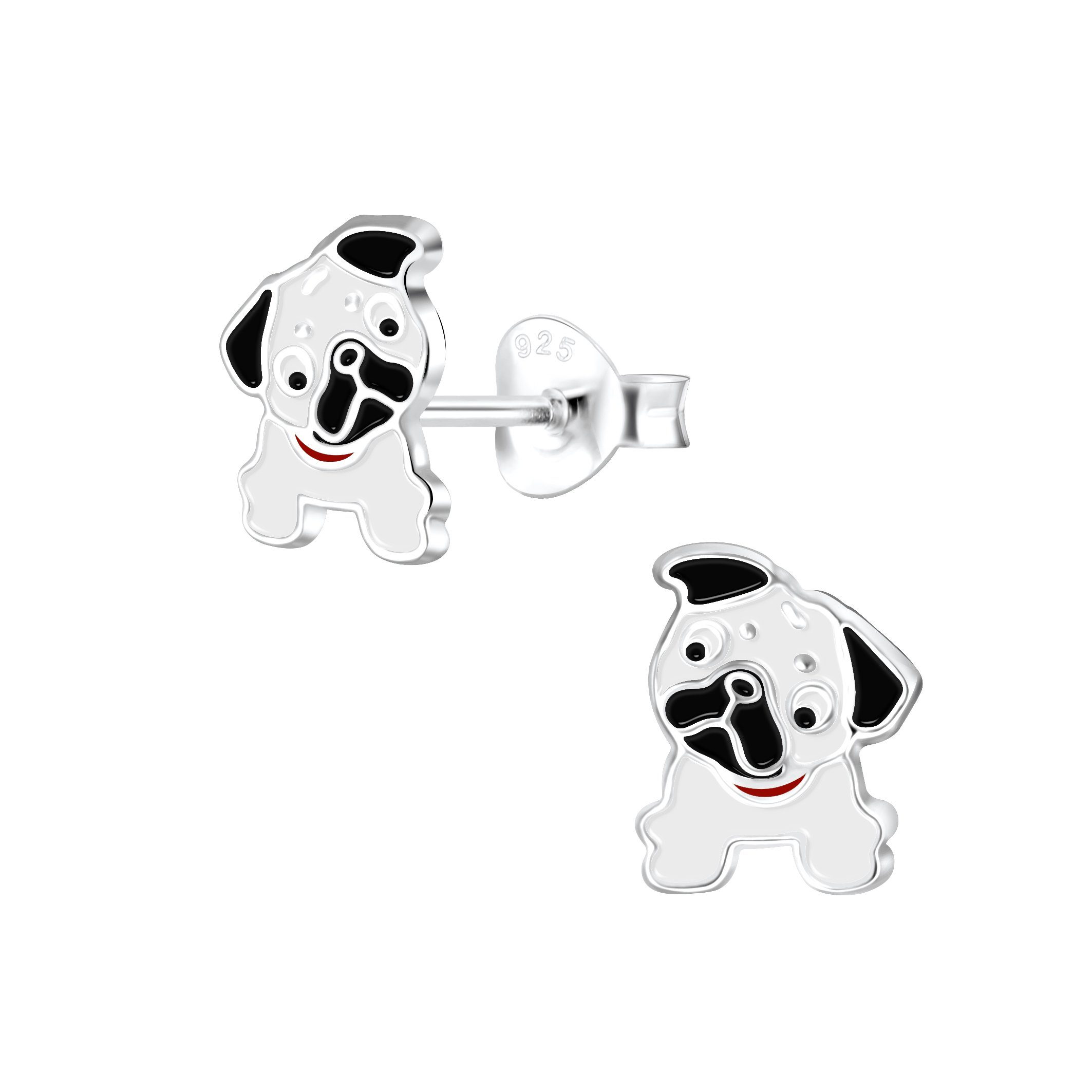 BUNGSA Ohrring-Set Ohrstecker Hund aus 925 Silber Kinder (1 Paar (2 Stück), 2-tlg), Ohrschmuck Ohrringe