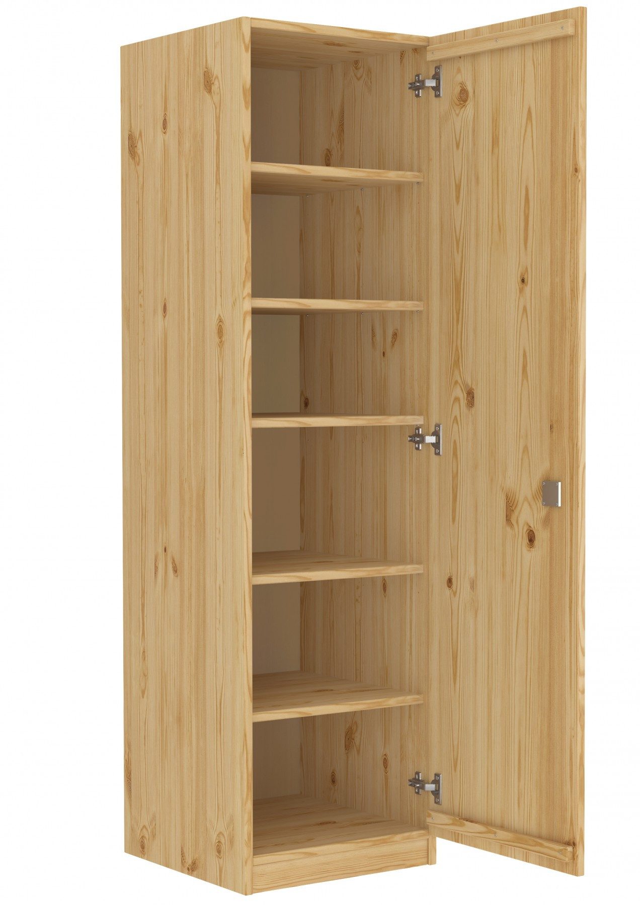 ERST-HOLZ Spind Holzschrank Kiefer Massiv Spind mit Fächer