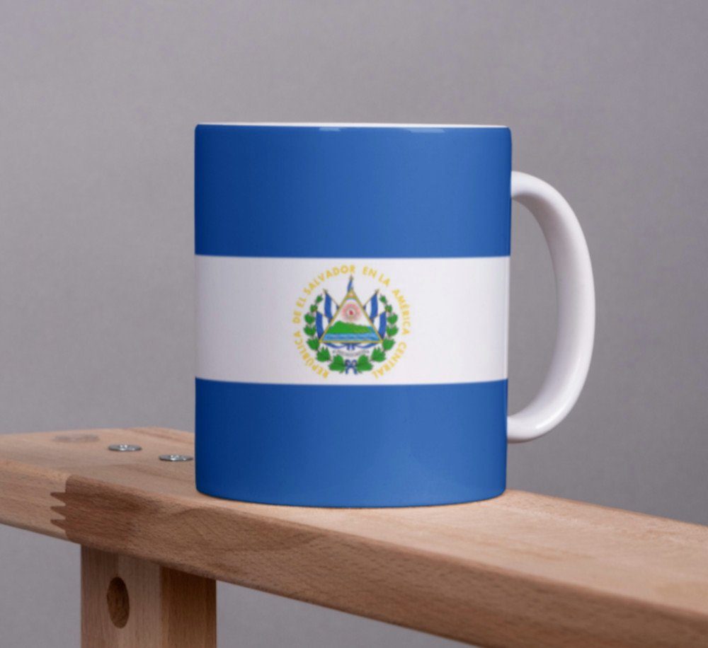 National Becher Pot Cup Salvador Tasse Tinisu Kaffeetasse Kaffee El Tasse Flagge