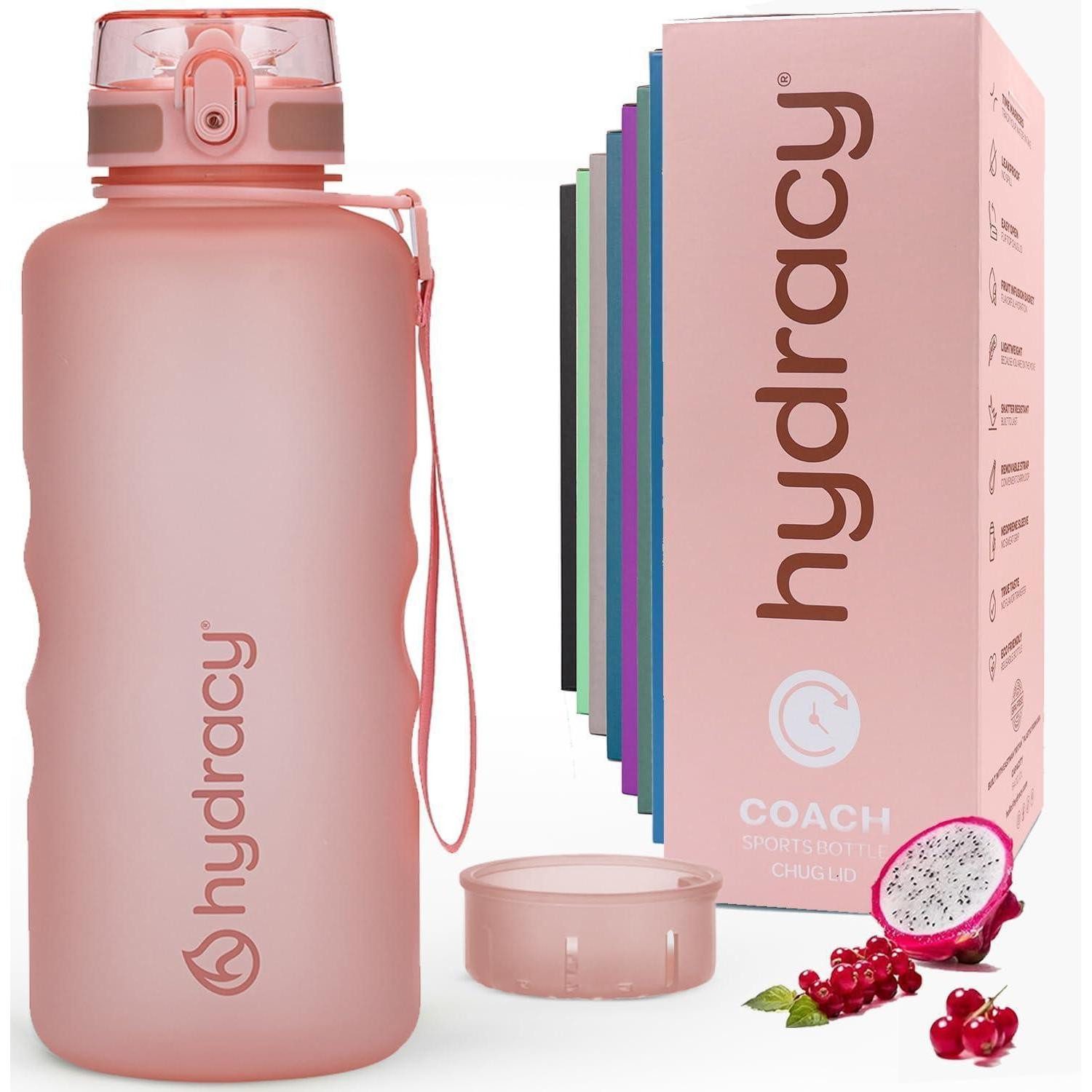 LuxusKollektion Trinkflasche Trinkflasche Fruchteinsatz BPA frei 2L Schnelltrink Rosa Gold