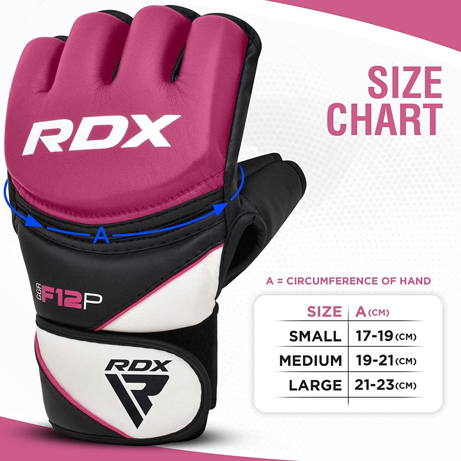 Professionelle Pink Sports Kampfsport MMA RDX Handschuhe, MMA-Handschuhe MMA Boxsack RDX Gloves