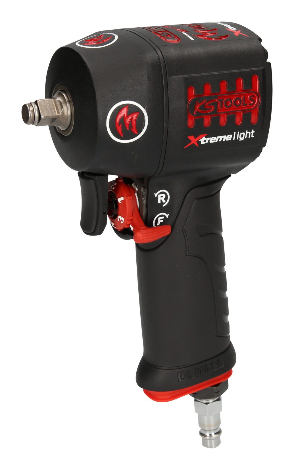 KS Tools Druckluft-Schlagschrauber, 10000 U/min, 3/8" miniMONSTER Xtremelight Hochleistungs 1.390 Nm
